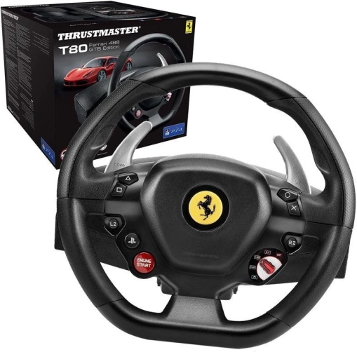 Rennlenkrad Ferrari 488 GTB Edition mit Pedalen für PC und PS4