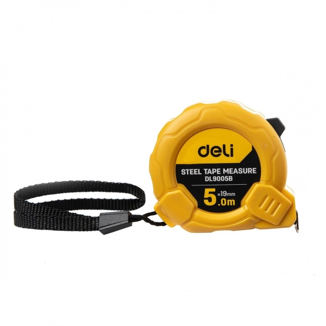 Rolmaat 5m/19mm Deli Tools EDL9005B (Geel)