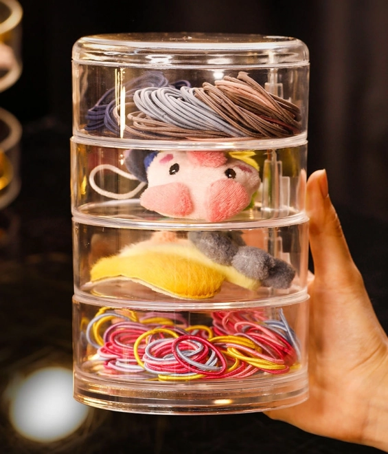 Jewelry Box 4-Tier Transparent