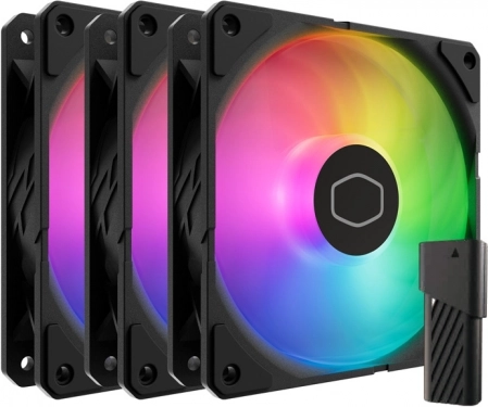 Ventilatoren Cooler Master SickleFlow Edge 120 ARGB, set van 3 stuks (zwart)