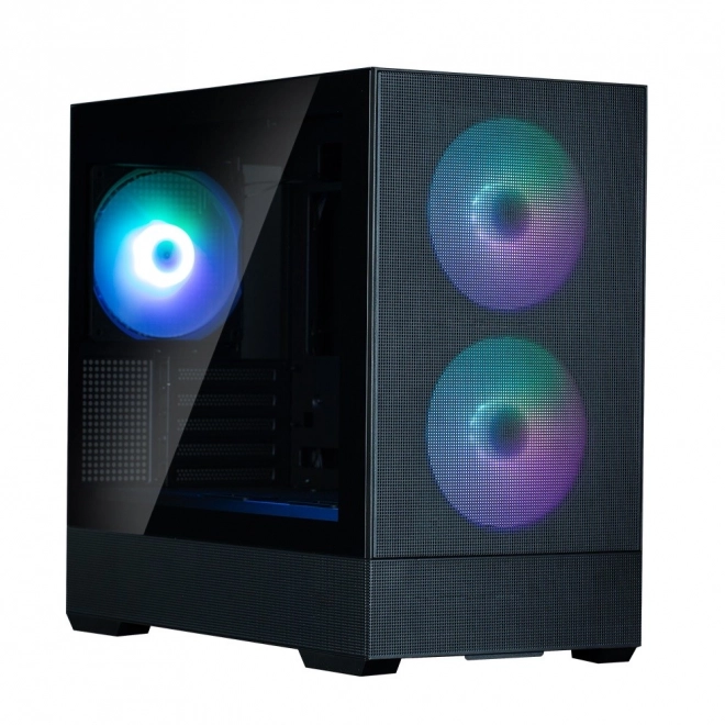 Kast P30 Air mATX Mini Tower met ARGB ventilatoren zwart
