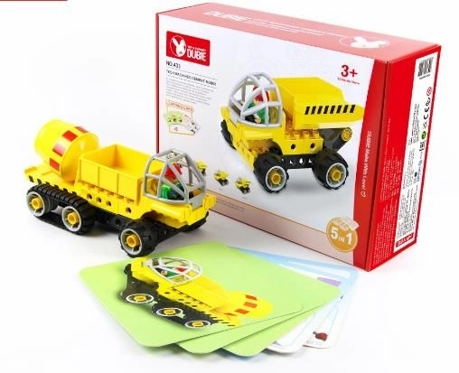 Bouwstenen Betonmixer 5in1 (38 stenen+5 kaarten)
