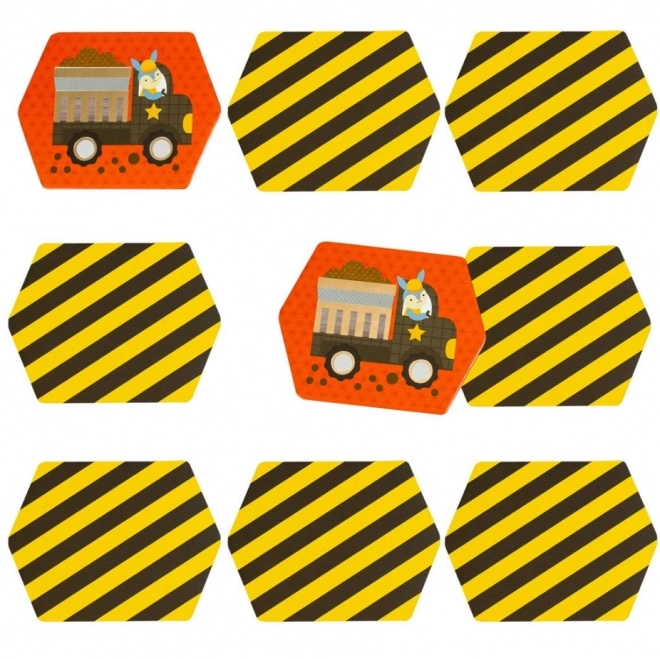 Pexeso Bouwmachines voor Kinderen