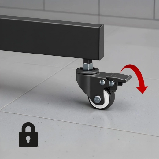 Mobility with confidence thanks to braked wheels