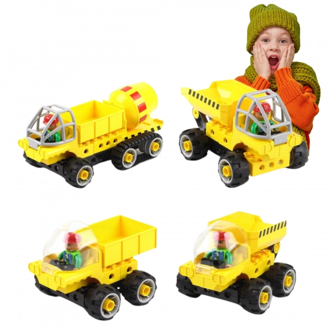 Bouwstenen Betonmixer 5in1 (38 stenen+5 kaarten)