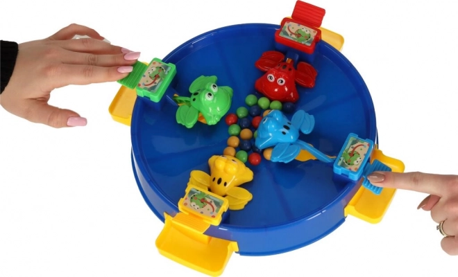 Geschicklichkeitsspiel Hüpffrösche für 4 Spieler