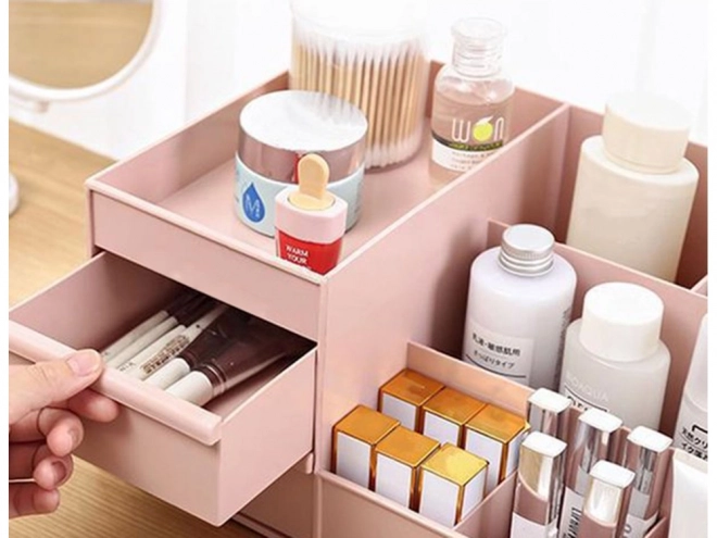 Organizer voor cosmetica en sieraden met laden