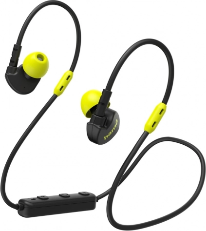 wireless sports in-ear headphones Hama Freedom Athletics II with microphone, black
