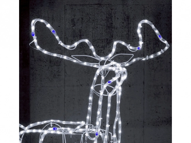 Verlichte LED rendier met bewegend hoofd