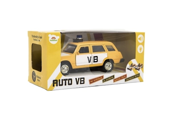 Polizeiauto VB Lada Combi Metall/Kunststoff 12 cm mit Licht und Ton