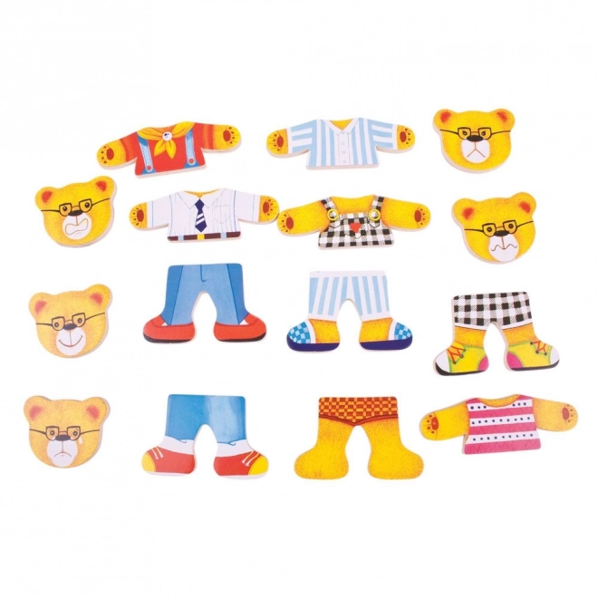 Puzzle à habiller Famille d'ours de Bigjigs Toys