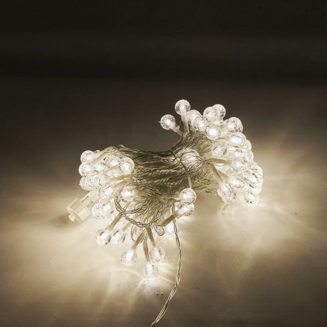 Warm White 100 LED Globe String Lights 10m
