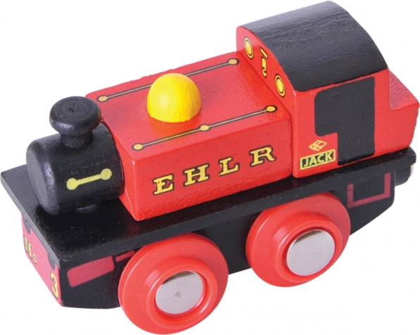 Houten replica van locomotief Jack Bigjigs Rail