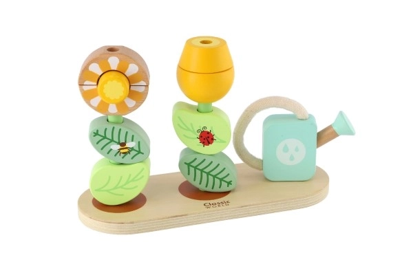 Houten puzzel Bloementuin