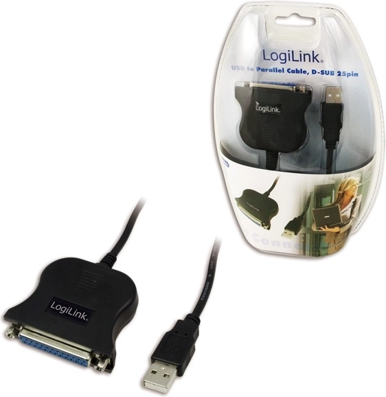 USB adapter to parallel port DSUB-25, 1.5 m