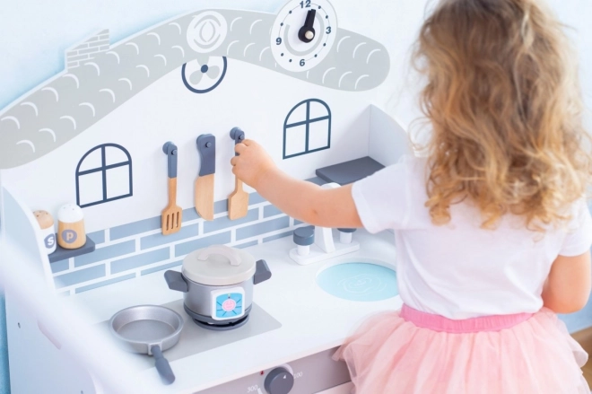 Houten keuken met accessoires Huisje
