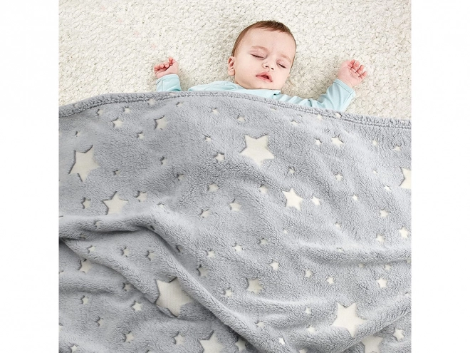 Fleece Blanket with Sleeves – Glows in the Dark