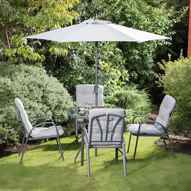Garden Lounger Cushion Gray