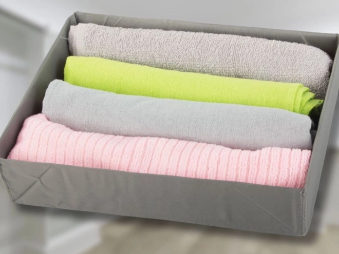 Organisateur de vêtements pour tiroir de dressing gris