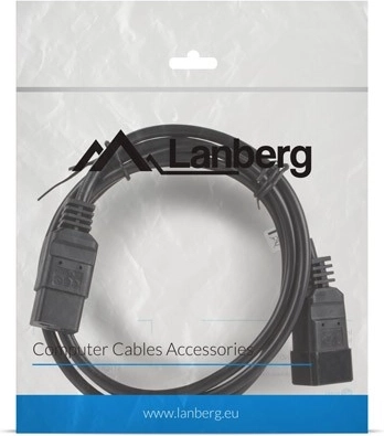 Lanberg IEC 320 C19 to C20 Power Extension Cable 1.8 m with VDE Certification