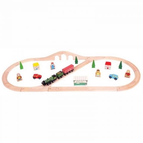 Houten treinset Flying Scotsman