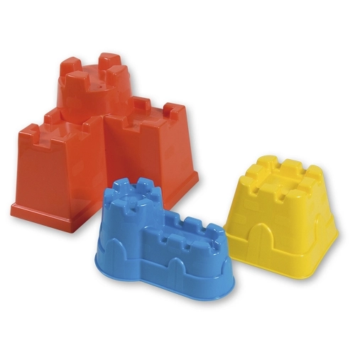 Androni Zandvormpjes 3 stuks - kastelen, kleurmix