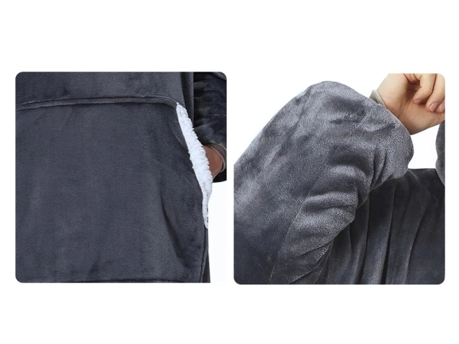 Warme oversized hoodie met capuchon