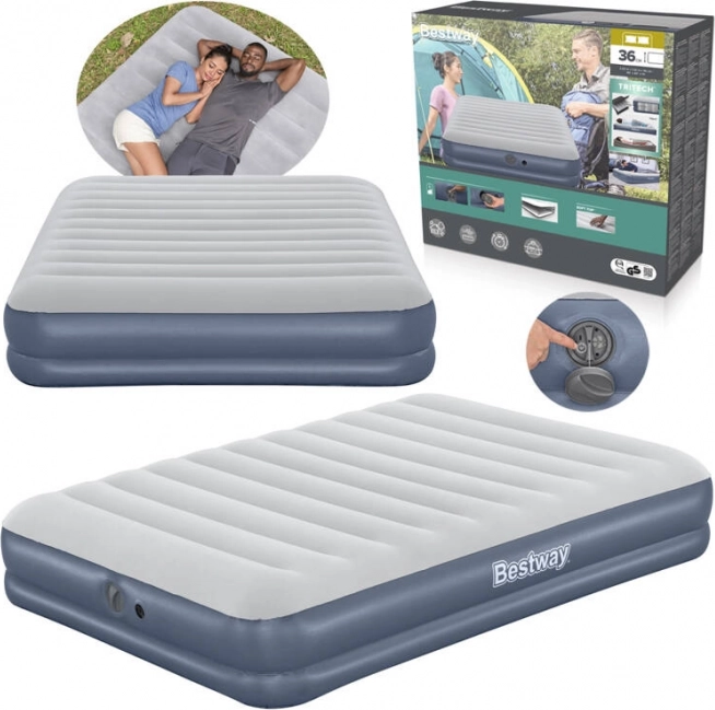opblaasbaar matras Queen BESTWAY Tritech met accupomp 203 × 152 × 36 cm
