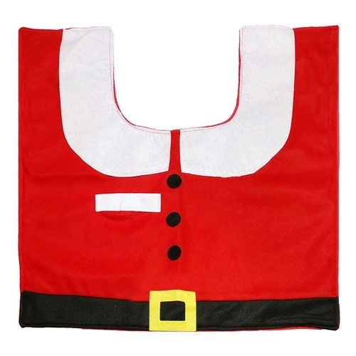 Kerst toilet hoes met tapijt Ruhhy 22360