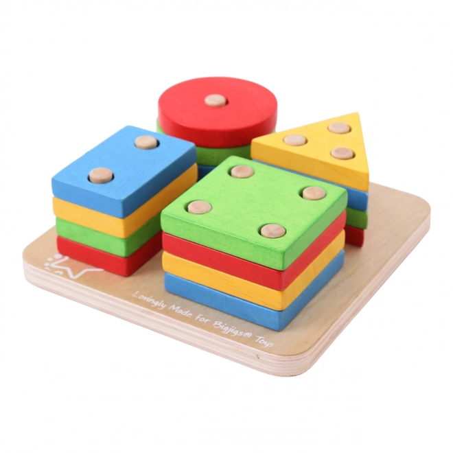 Assemblage de formes colorées Bigjigs Baby