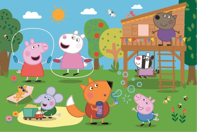 Puzzel Trefl Varkentje Peppa 24 Maxi Plezier op het veld