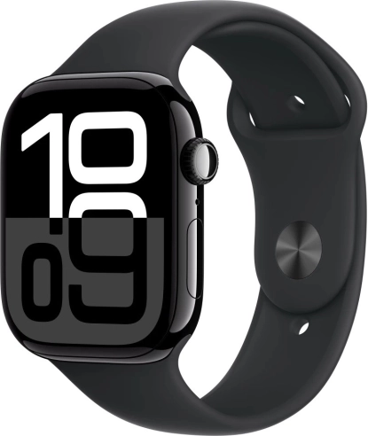 Apple Watch Series 10 GPS 46 mm with Black Sport Band - size S/M
