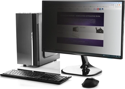 privacyscherm Qoltec voor monitor 23" 16:9 met privacy- en blauwlichtbescherming