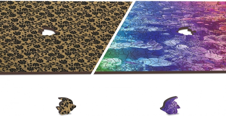 Double-sided 2-in-1 puzzle for double the fun