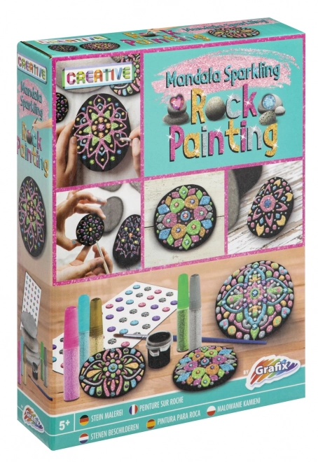 Grafix Stenen Beschilderen - Mandala Sprankelend
