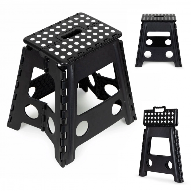 Opvouwbare kruk, 1-traps plastic kruk, 39 cm