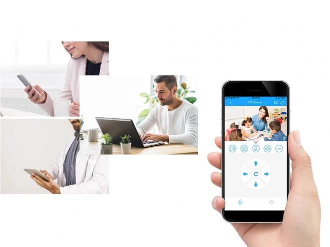 Indoor IP camera with Wi-Fi and rotating head