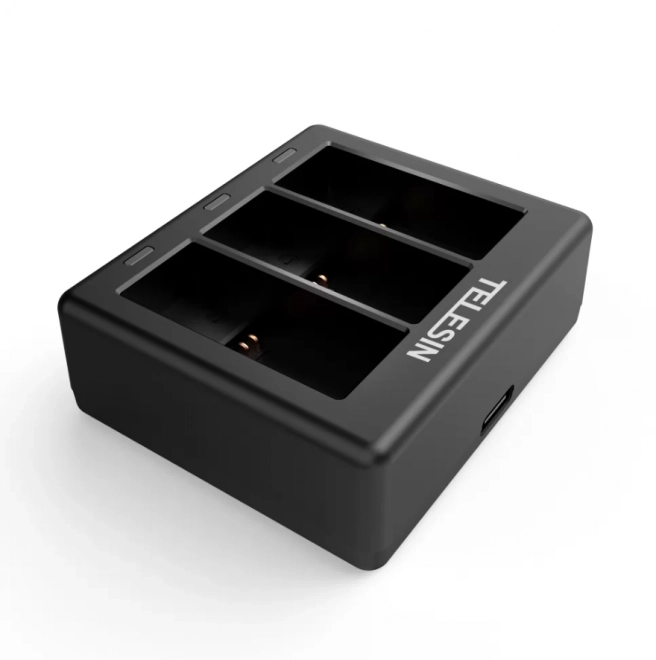 3-sleuven oplader Telesin voor GoPro Hero 12 / Hero 11 / Hero 10 / Hero 9