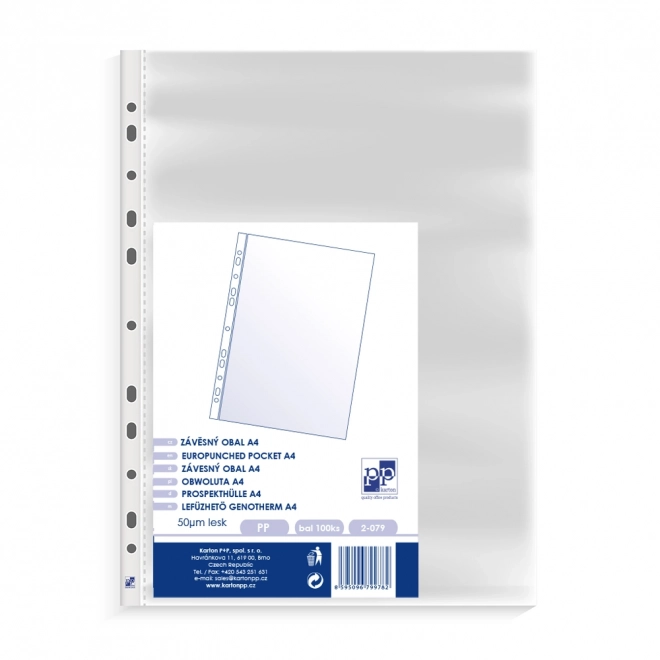 Showtassen A4 van polypropyleen, glanzend, 45 micron