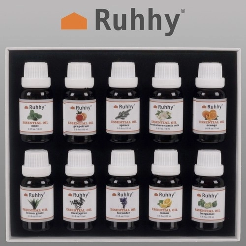 Essentiële olie - set van 10 stuks. 15ml Ruhhy 21938