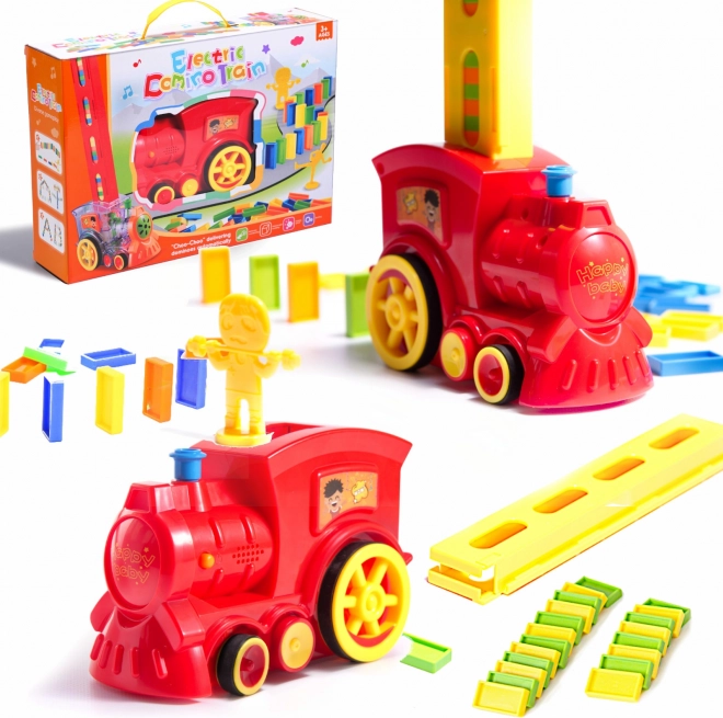 Train Domino Play Set for Kids – Red