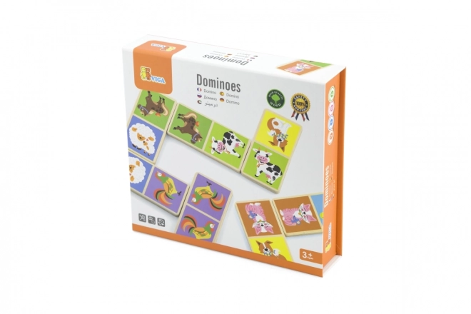Viga Houten Domino Boerderij 28 Stukken Montessori