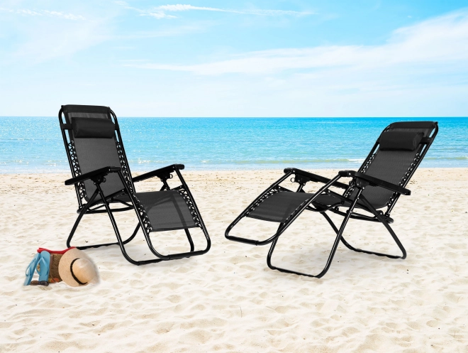 Garden Armchair with Adjustable Backrest