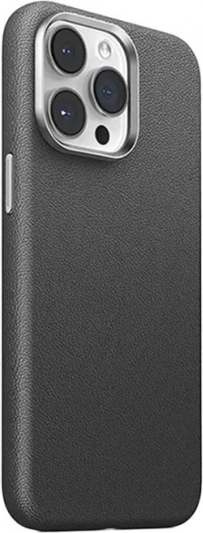 Joyroom magnetic leather case for iPhone 15, black