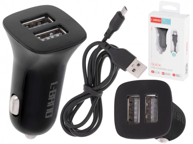 Autolader L-BRNO Dual USB + micro