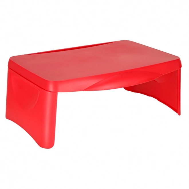 Kinderautotafel met opbergruimte rood