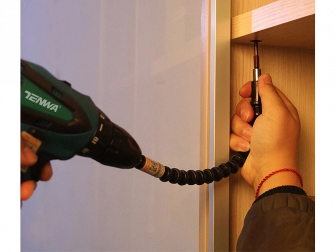 Flexibele bits verlengstuk voor schroevendraaiers en boormachines