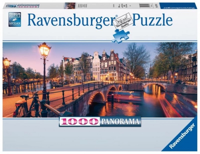 Puzzel Panorama van Amsterdam 1000 stukjes