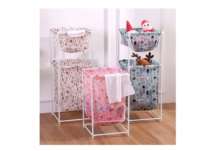 Wasmand met dubbele plank