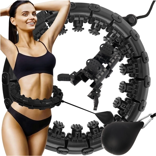 Hula hoop met massageknoppen en gewichten Trizand